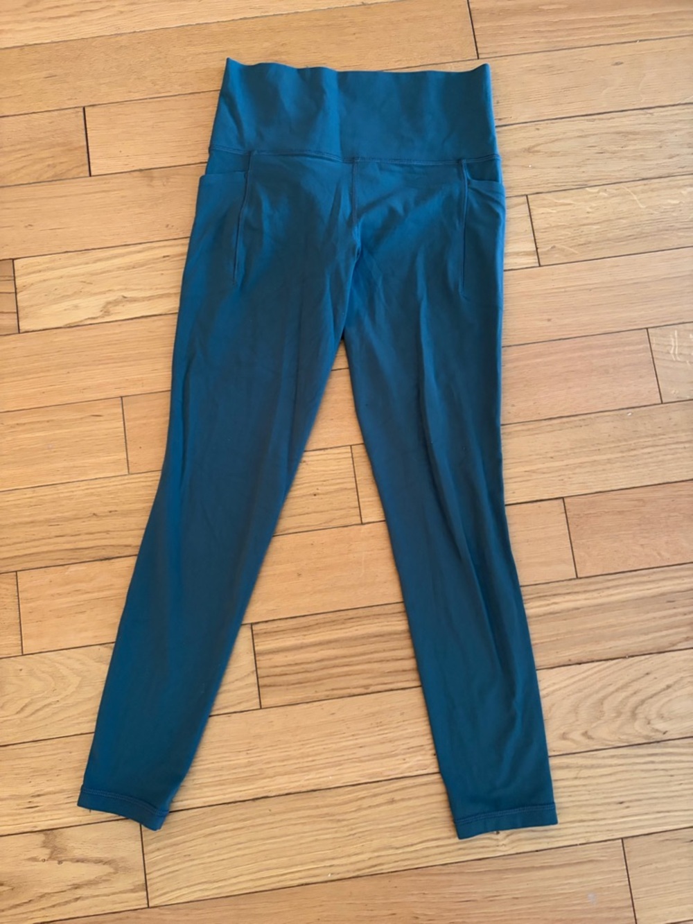Athleta High-Waist Green Salutation Leggings